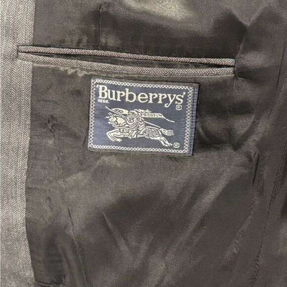 Burberry 2-Button Pinstripe Wool Blazer - Picture 2 of 10